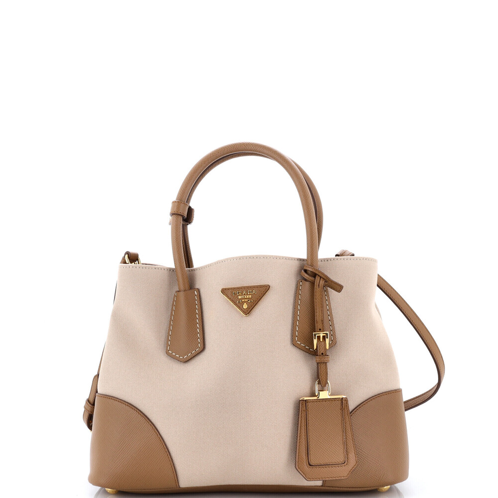 Prada Small Cuir Double Tote
